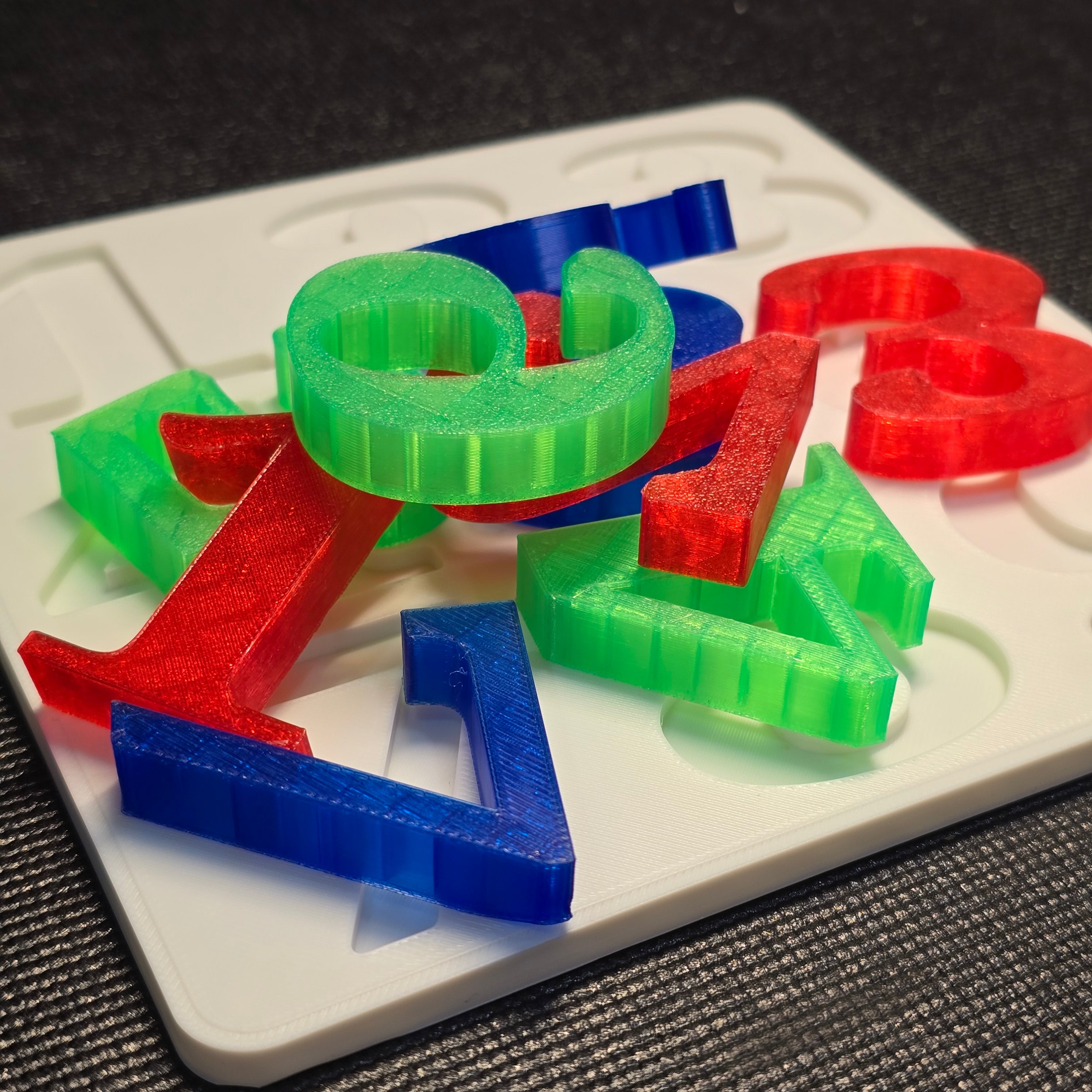 ColorCount Puzzle – Transparent Number Learning Toy (1–9)