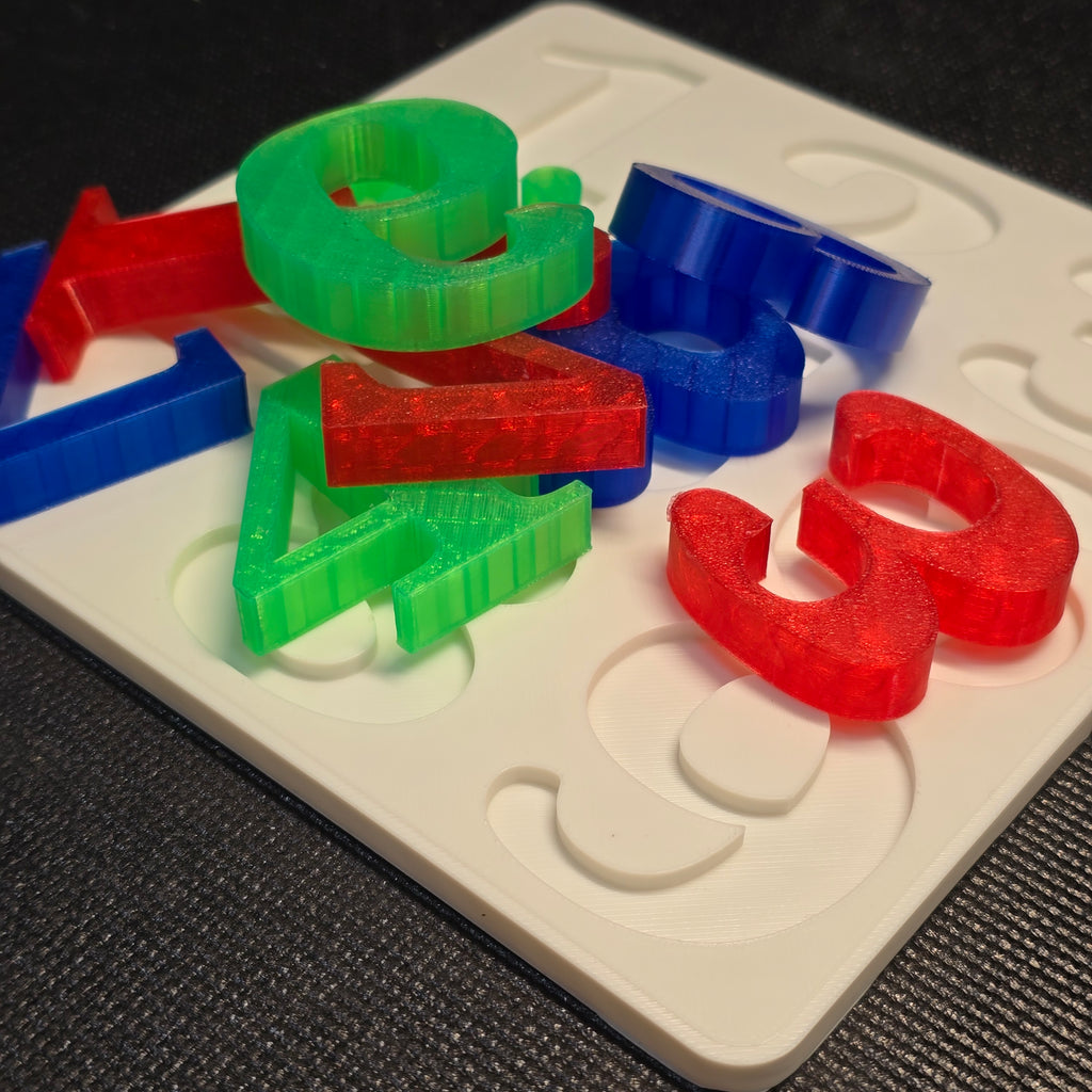 ColorCount Puzzle – Transparent Number Learning Toy (1–9)