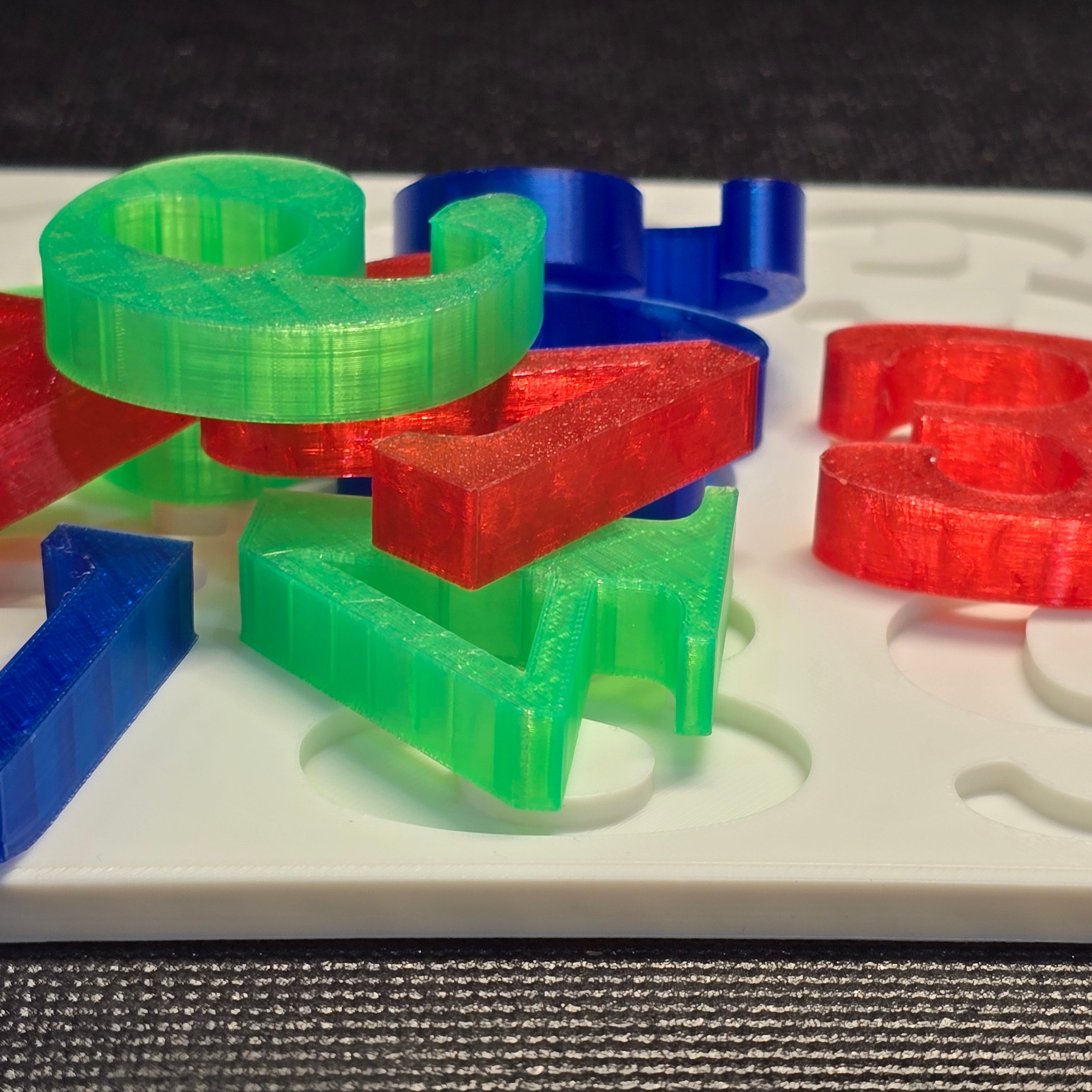 ColorCount Puzzle – Transparent Number Learning Toy (1–9)