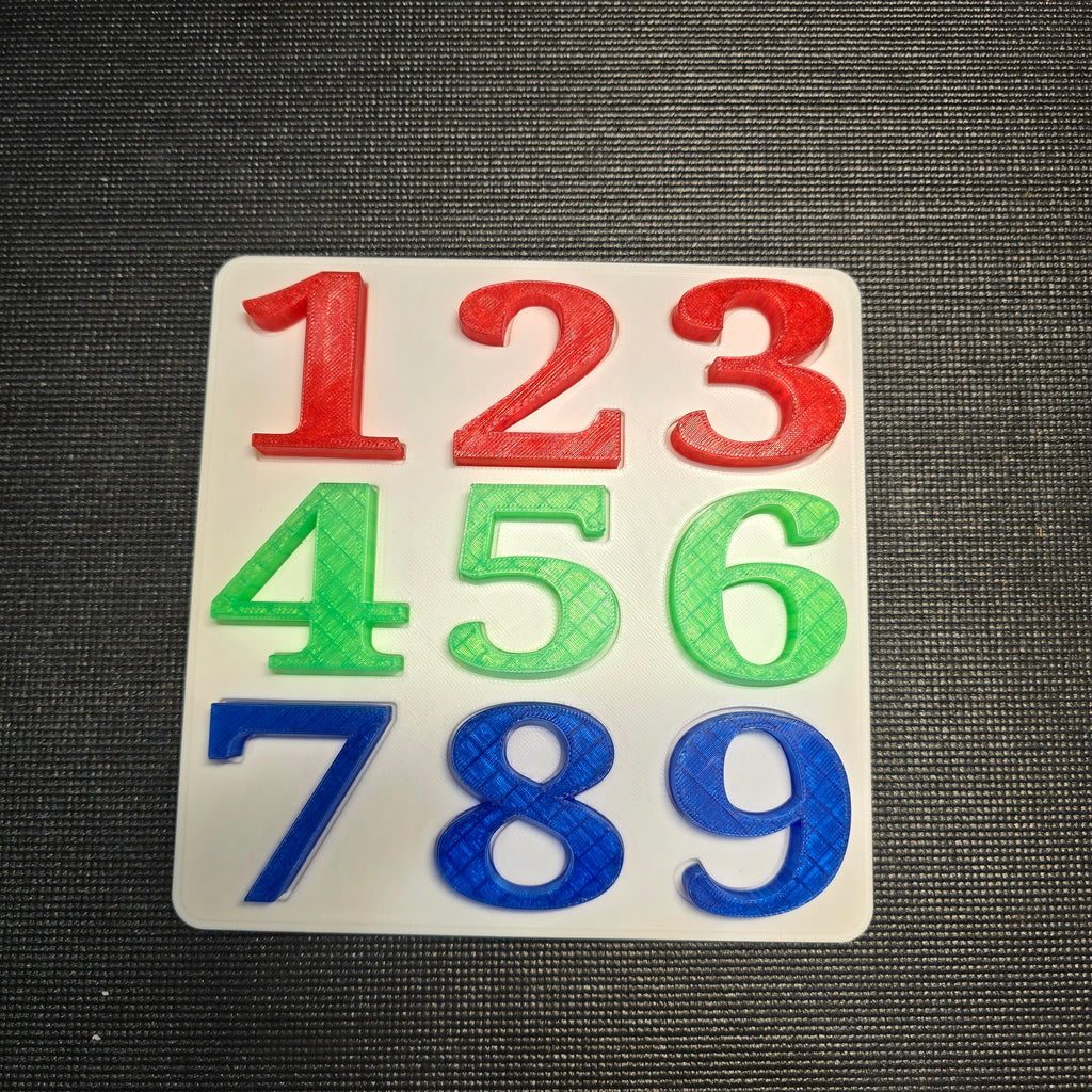 ColorCount Puzzle – Transparent Number Learning Toy (1–9)