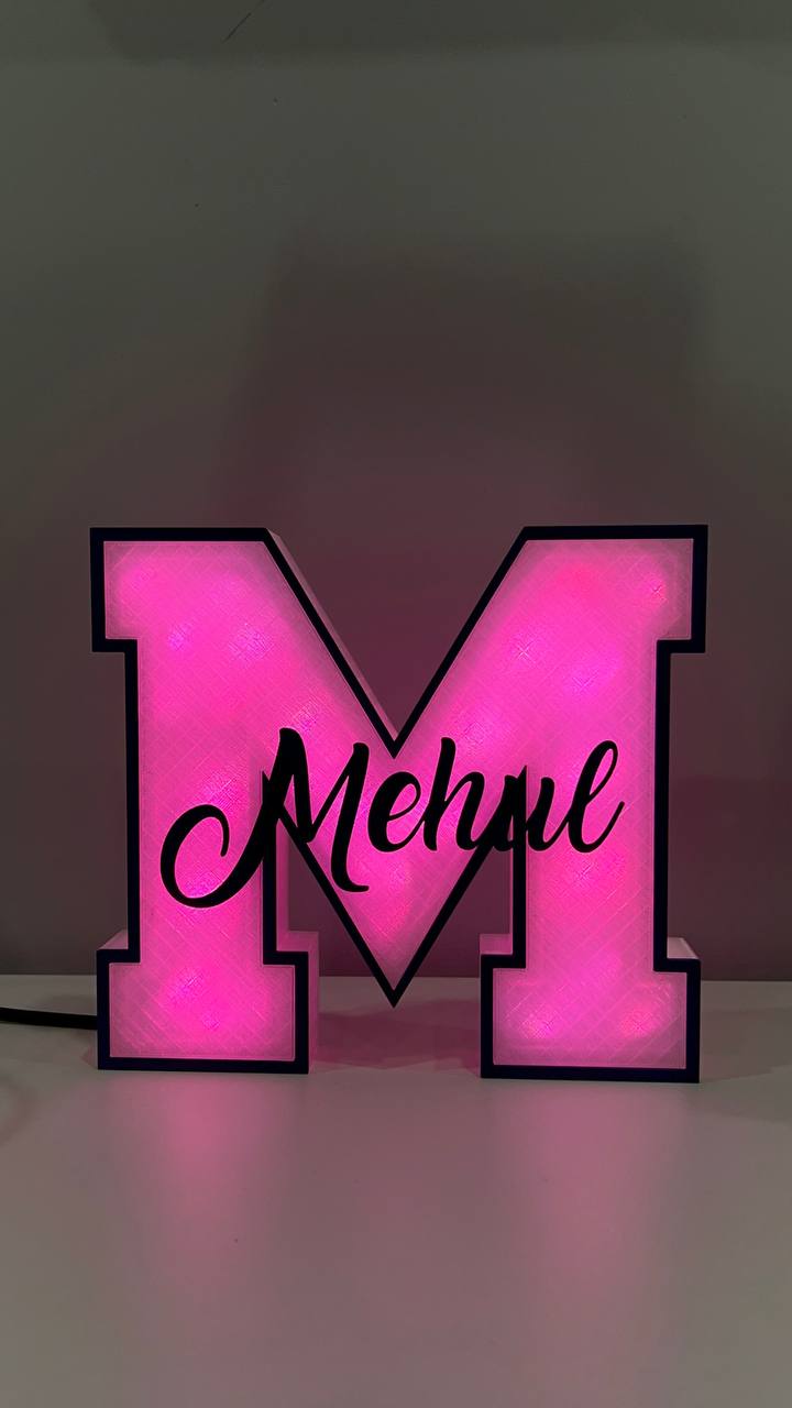 GlowLetter Personalized LED Initial Sign