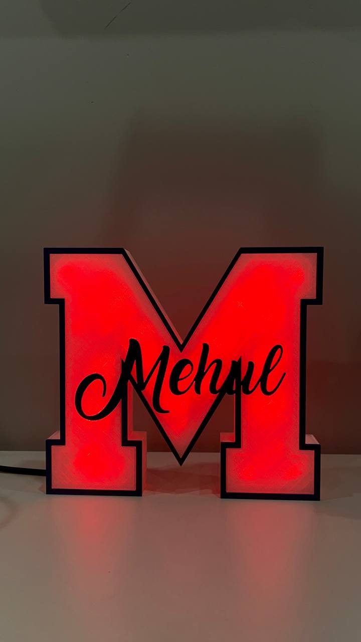 GlowLetter Personalized LED Initial Sign