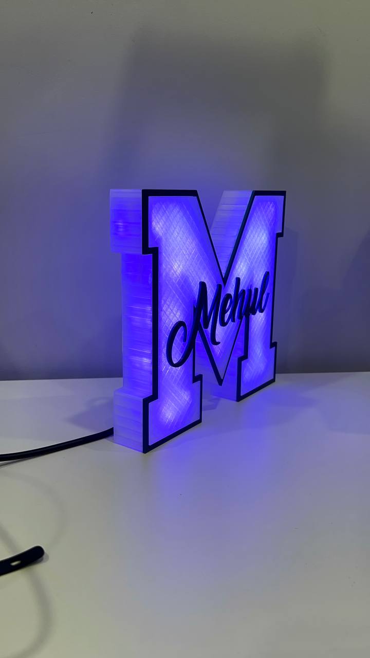 GlowLetter Personalized LED Initial Sign