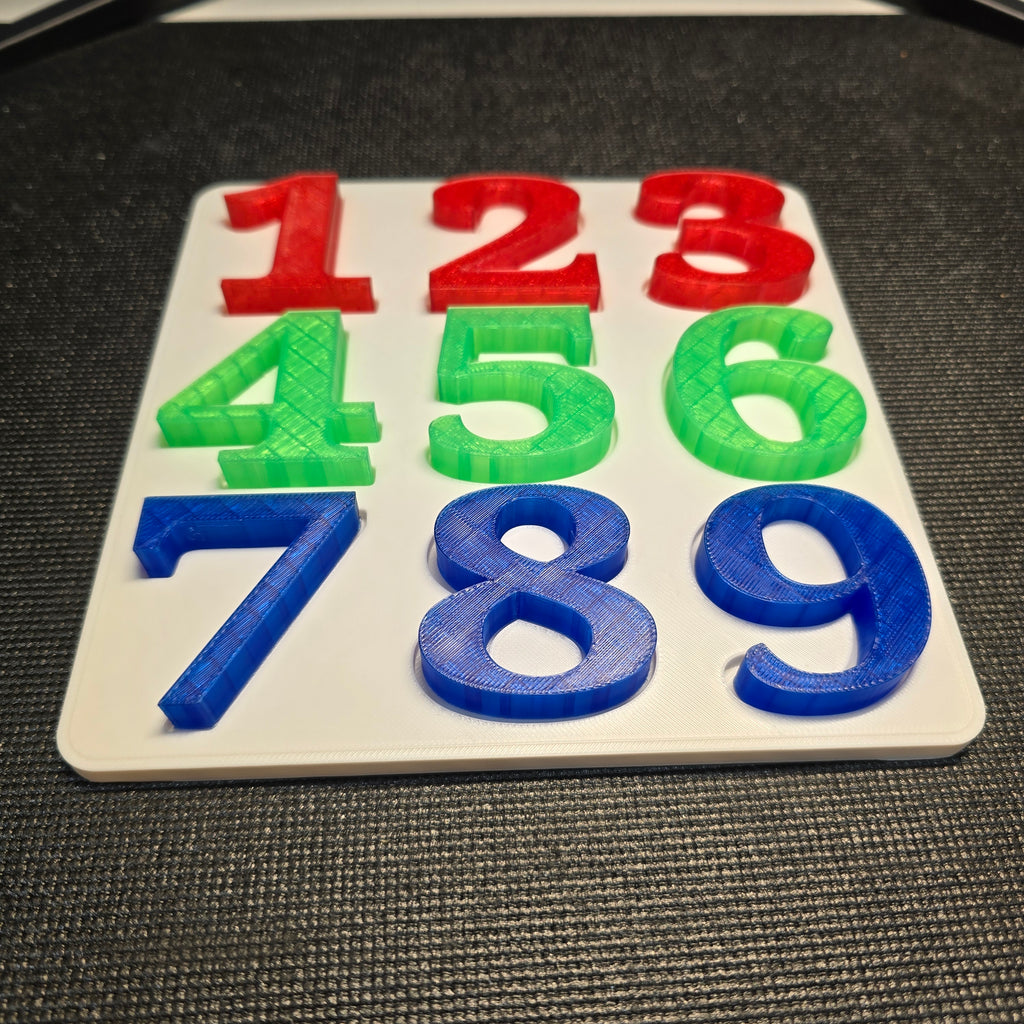 ColorCount Puzzle – Transparent Number Learning Toy (1–9)