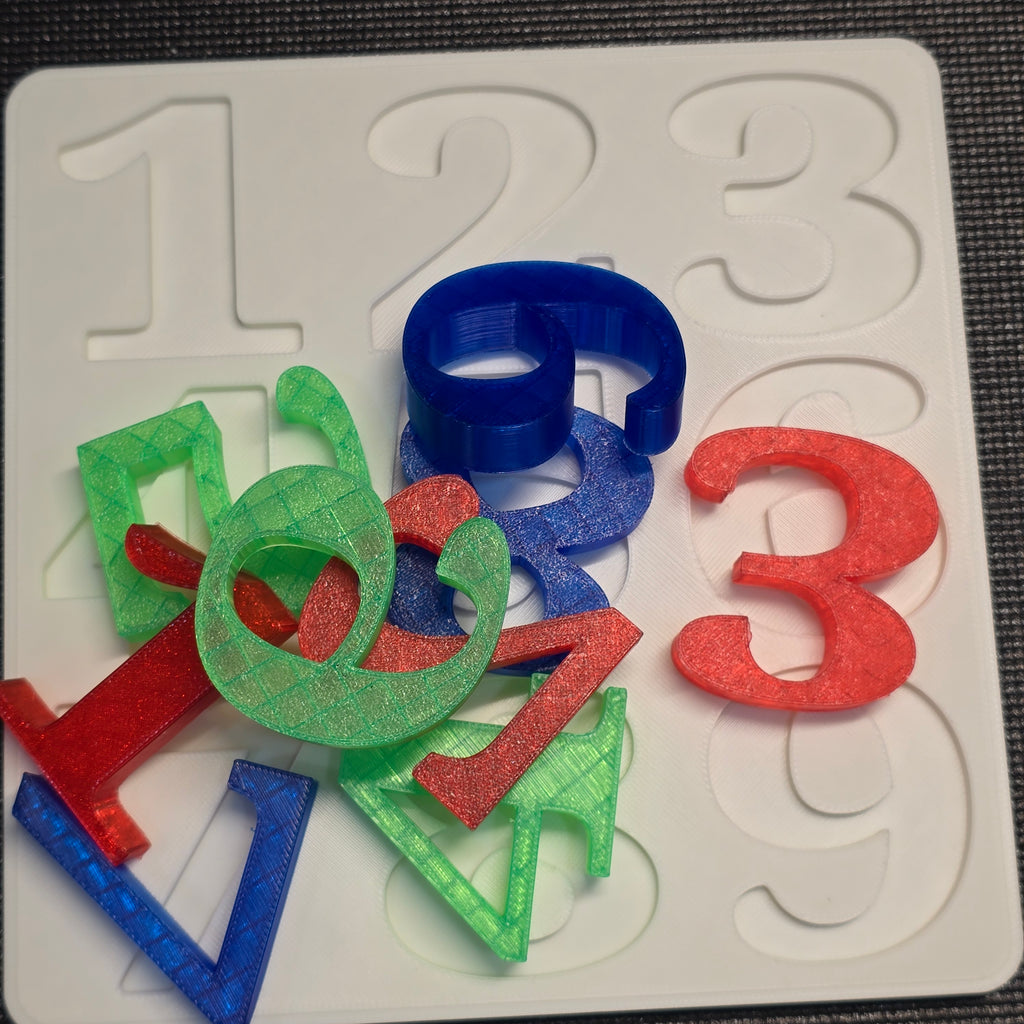 ColorCount Puzzle – Transparent Number Learning Toy (1–9)