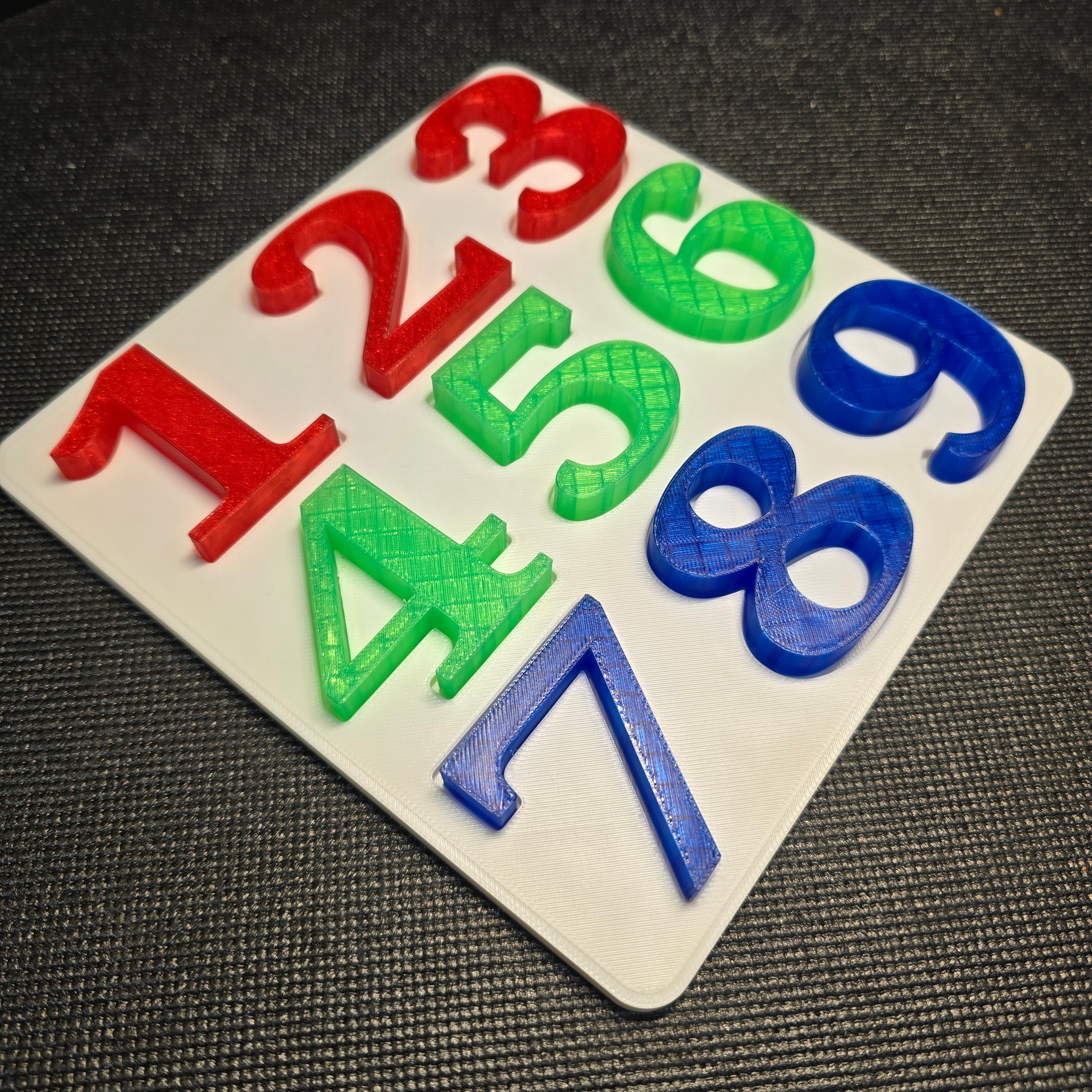 ColorCount Puzzle – Transparent Number Learning Toy (1–9)