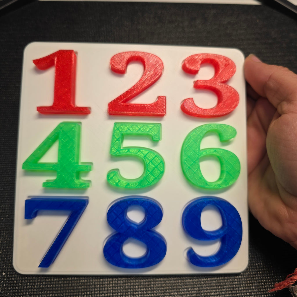 ColorCount Puzzle – Transparent Number Learning Toy (1–9)